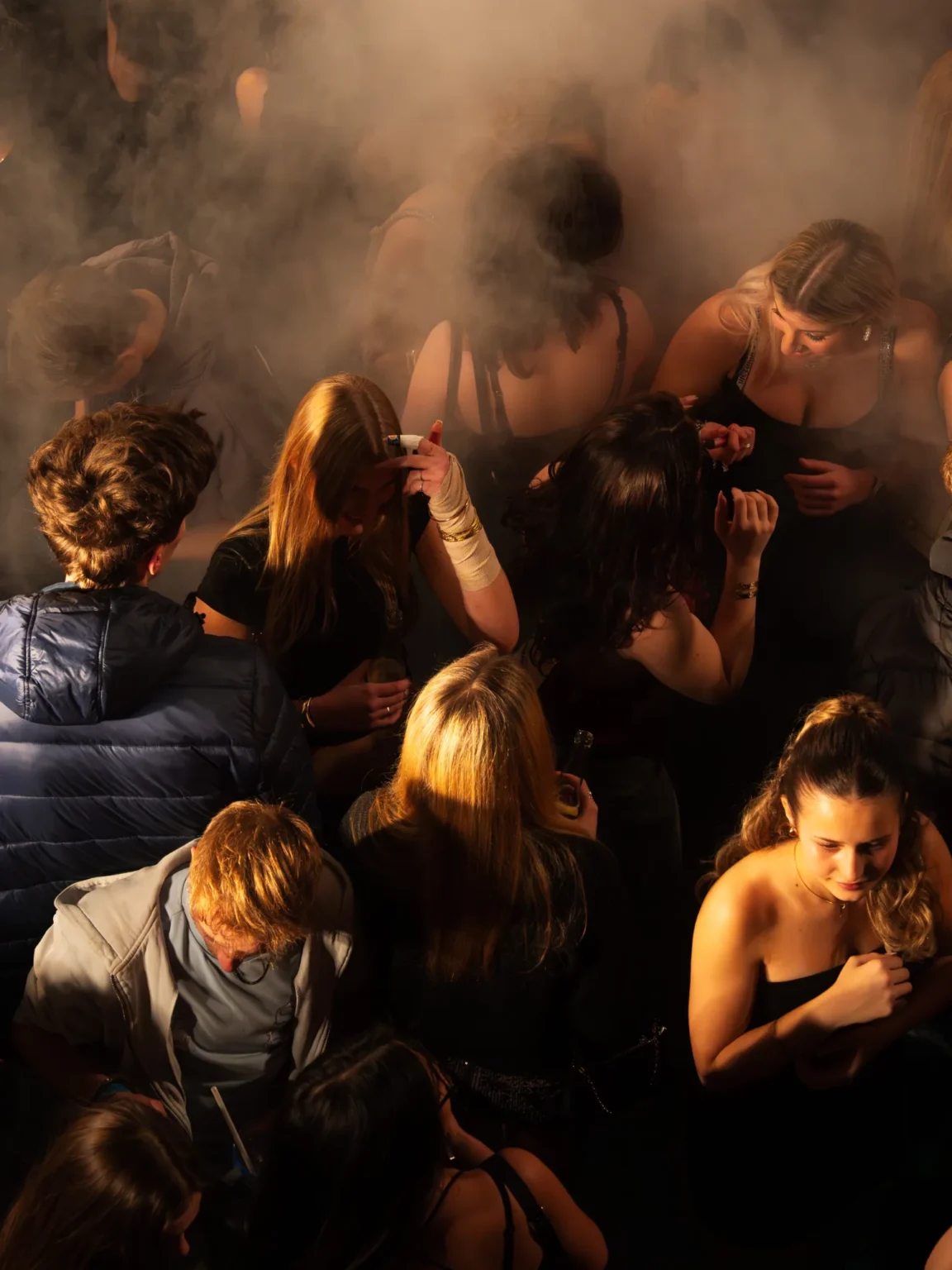 Crowd with Smoke in Nightclub 1