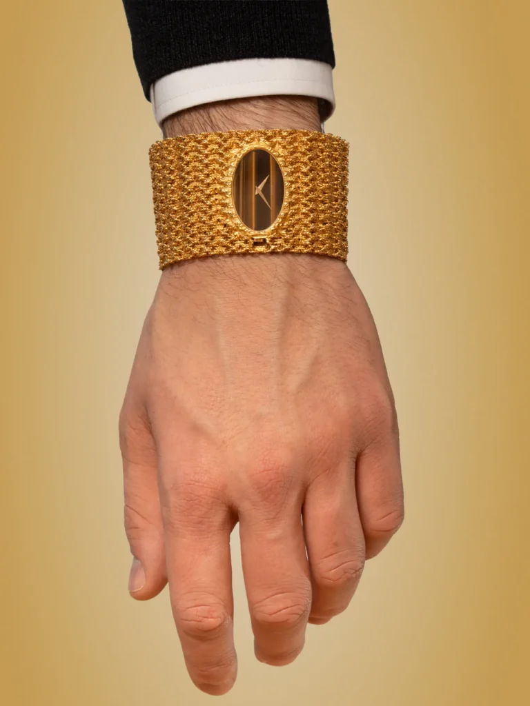 Piaget Tiger Eye Cuff Wristshot